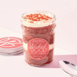 Cupcake 2-Pack & Red Blend Gift Set -Hickory Farms Elegant Shop 003561 label alt orchid 1