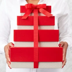 Gourmet Meat & Cheese Gift Tower -Hickory Farms Elegant Shop 4 tier core tower alt