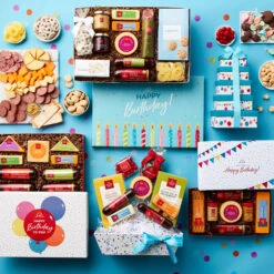 Birthday Cheese & Sausage Lover's Gift Box -Hickory Farms Elegant Shop birthday compare gifts 1