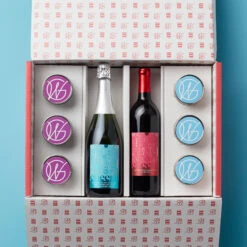 Birthday Cupcake 6-Pack & Wine Gift Set -Hickory Farms Elegant Shop birthday cupcake 6 pack and wine gift set 003595 3