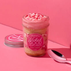 Sweetheart Cupcake 6-Pack & Rosé + Moscato Gift Set -Hickory Farms Elegant Shop cupids confetti cupcake jar 003584 label pink