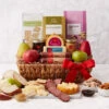 Deluxe Fruit & Snack Gift Basket -Hickory Farms Elegant Shop deluxe fruit snack gift basket 006965 1 2