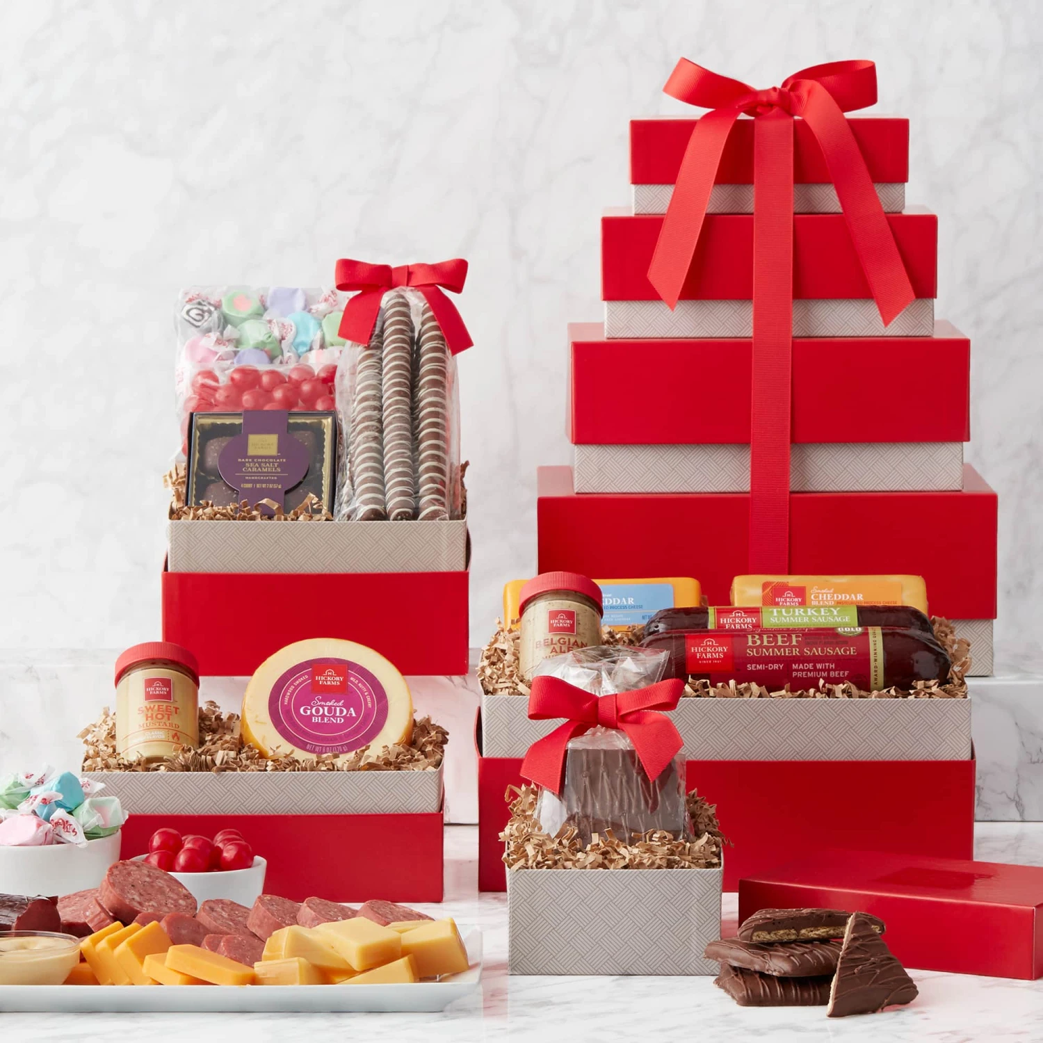 Deluxe Sweet & Savory Gift Tower 3 Deluxe Sweet & Savory Gift Tower