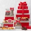 Deluxe Sweet & Savory Gift Tower -Hickory Farms Elegant Shop deluxe sweet and savory gift tower 000969 1 2