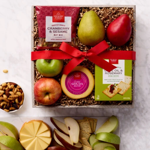 Fruit & Snack Gift Box -Hickory Farms Elegant Shop fruit snack gift box 006998 1 5