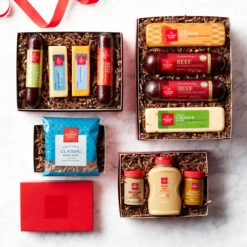 Gourmet Meat & Cheese Gift Tower 9 Gourmet Meat & Cheese Gift Tower -Hickory Farms Elegant Shop gourmet meat cheese gift tower 123340 3 5