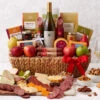 Grand Fruit & Wine Gift Basket -Hickory Farms Elegant Shop grand fruit wine basket 006966 1