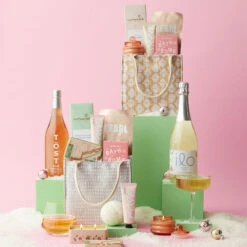 Luxury Spa & Sparkling Wine Gift Set -Hickory Farms Elegant Shop kw totecomp alt 2