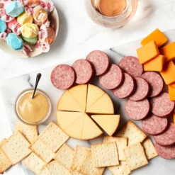 Buds & Blooms Gift Box With Wine 9 Buds & Blooms Gift Box With Wine -Hickory Farms Elegant Shop spring celebration and rose gift set 003357 2 1