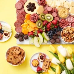 Summer Charcuterie & Chocolate Gift Box -Hickory Farms Elegant Shop spring charcuterie and chocolate gift box 003365 2 2