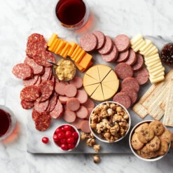 Thank You Charcuterie & Sweets Gift Box With Wine -Hickory Farms Elegant Shop thank you charcuterie and sweets gift box with wine 006453 3 1