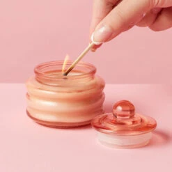 Luxury Spa & Sparkling Wine Gift Set -Hickory Farms Elegant Shop vanilla mini class candle 002334