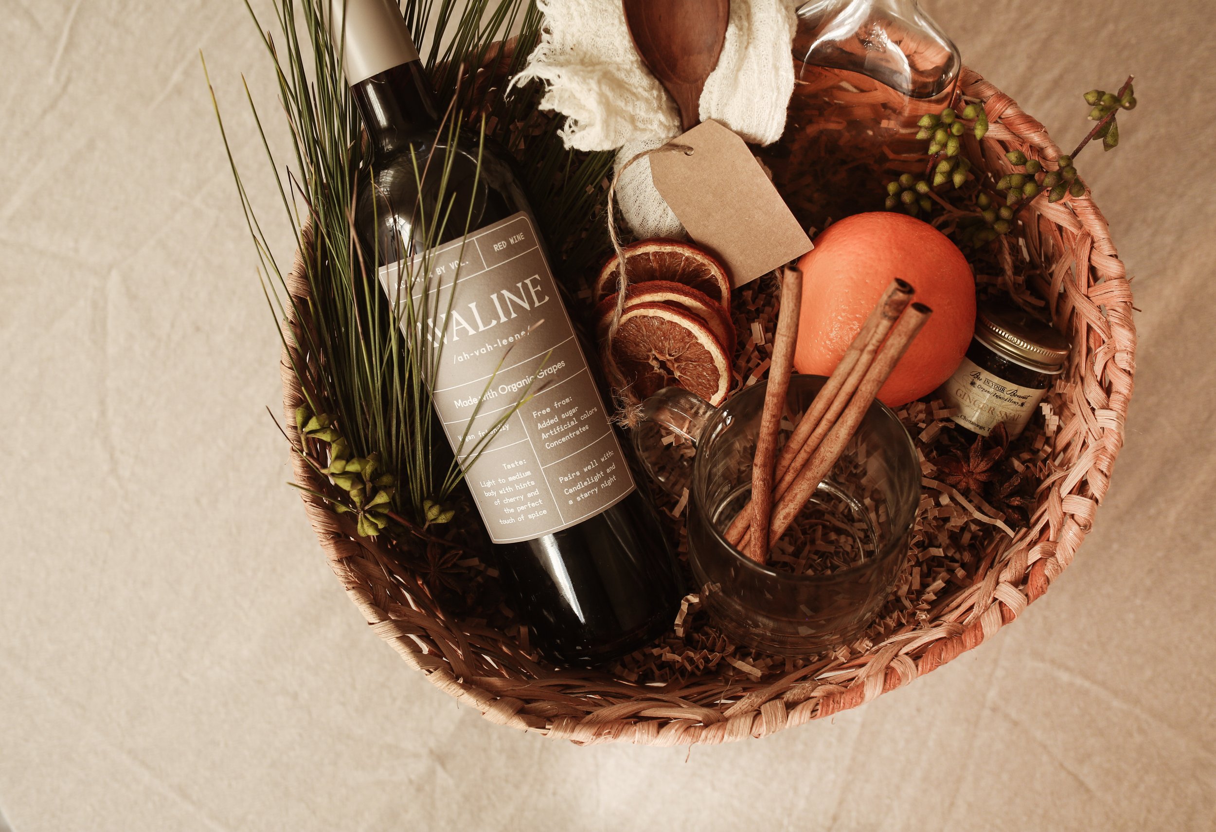 Hickory Farms Elegant Shop -Hickory Farms Elegant Shop winebasket 7